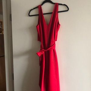 Aritzia red pant suit